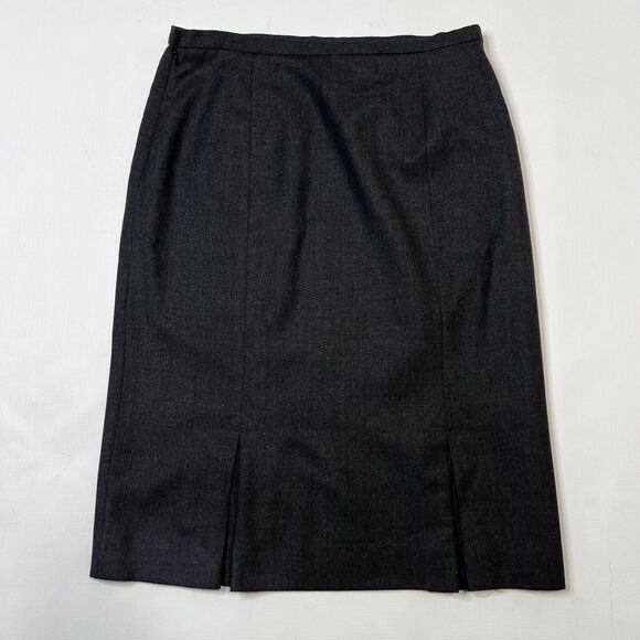 Vtg Pendleton Long Skirt Size 10 100% Virgin Wool Front Pleats Made In USA - Picture 2 of 9